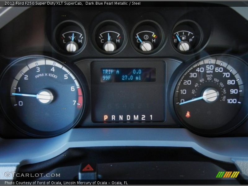  2012 F250 Super Duty XLT SuperCab XLT SuperCab Gauges