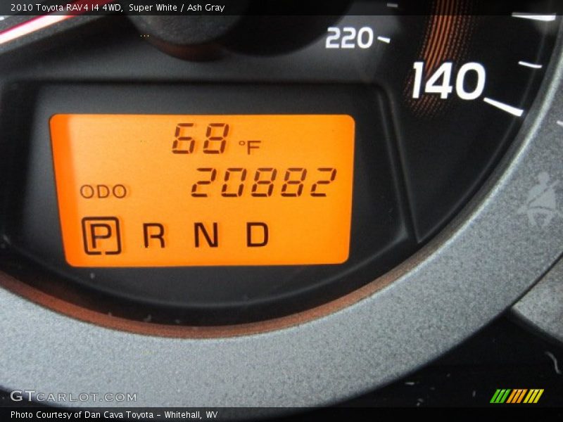 Super White / Ash Gray 2010 Toyota RAV4 I4 4WD