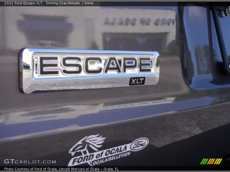 Sterling Gray Metallic / Stone 2012 Ford Escape XLT
