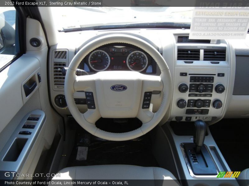 Sterling Gray Metallic / Stone 2012 Ford Escape XLT