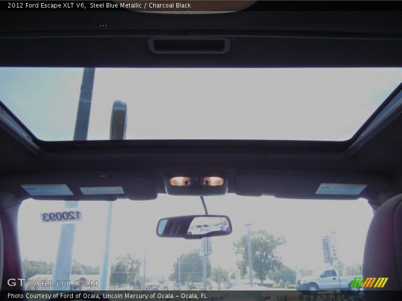 Steel Blue Metallic / Charcoal Black 2012 Ford Escape XLT V6