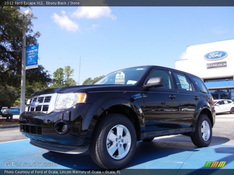 Ebony Black / Stone 2012 Ford Escape XLS