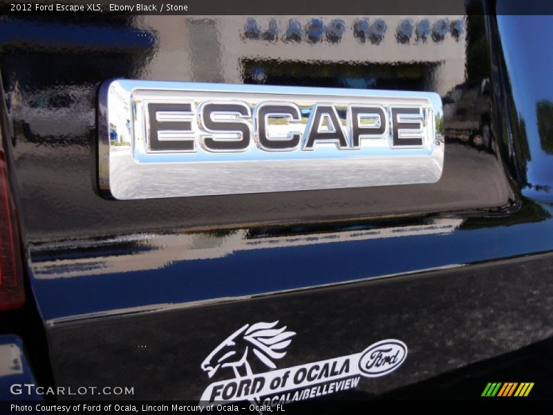 Ebony Black / Stone 2012 Ford Escape XLS