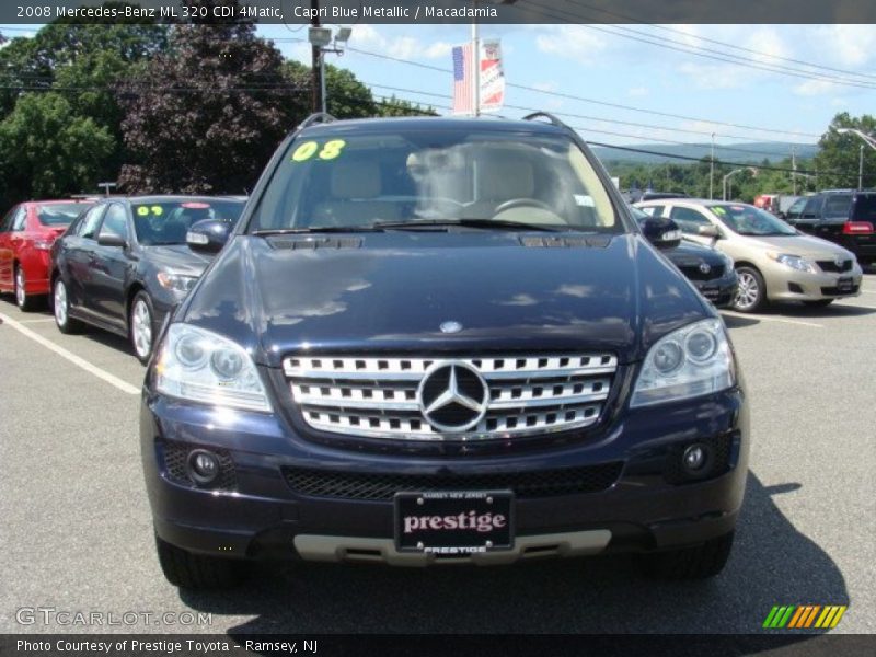 Capri Blue Metallic / Macadamia 2008 Mercedes-Benz ML 320 CDI 4Matic