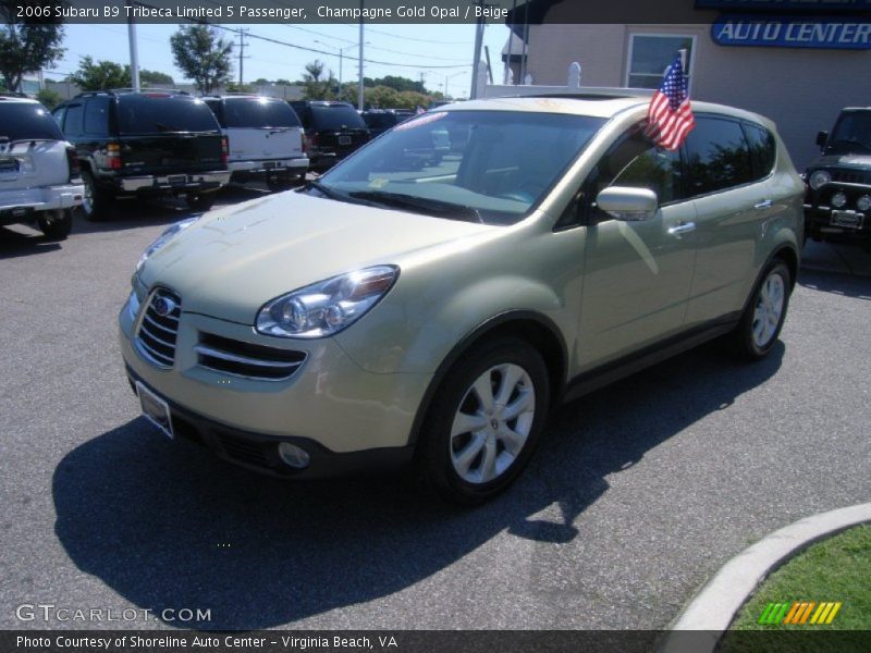 Champagne Gold Opal / Beige 2006 Subaru B9 Tribeca Limited 5 Passenger