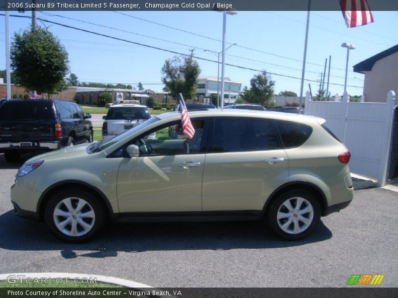 Champagne Gold Opal / Beige 2006 Subaru B9 Tribeca Limited 5 Passenger