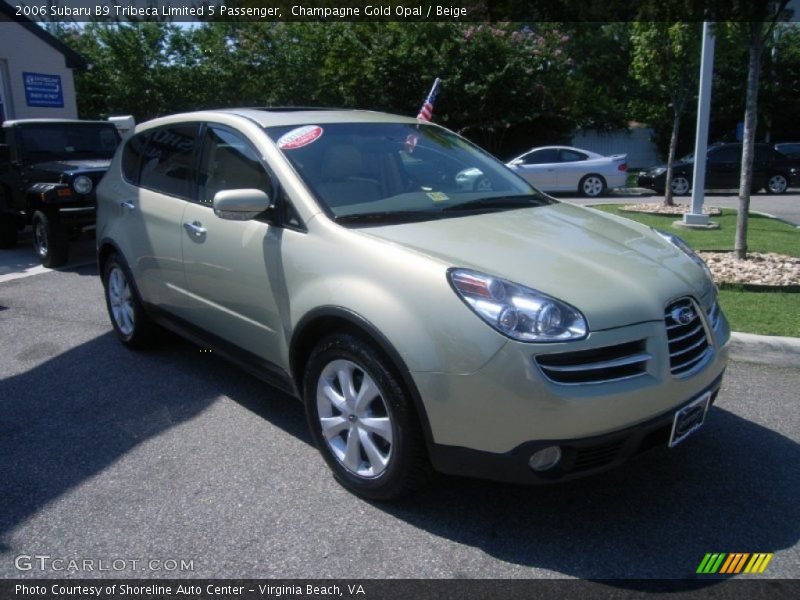 Champagne Gold Opal / Beige 2006 Subaru B9 Tribeca Limited 5 Passenger