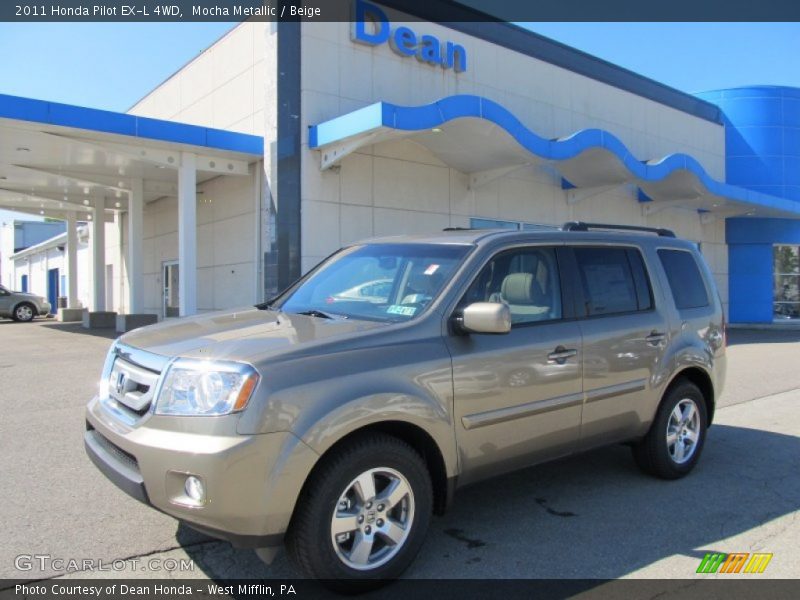 Mocha Metallic / Beige 2011 Honda Pilot EX-L 4WD