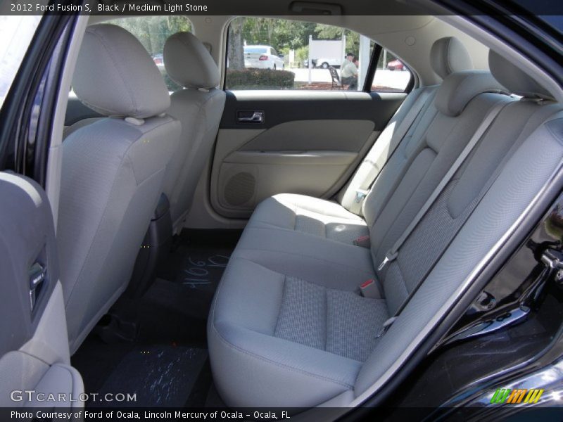  2012 Fusion S Medium Light Stone Interior