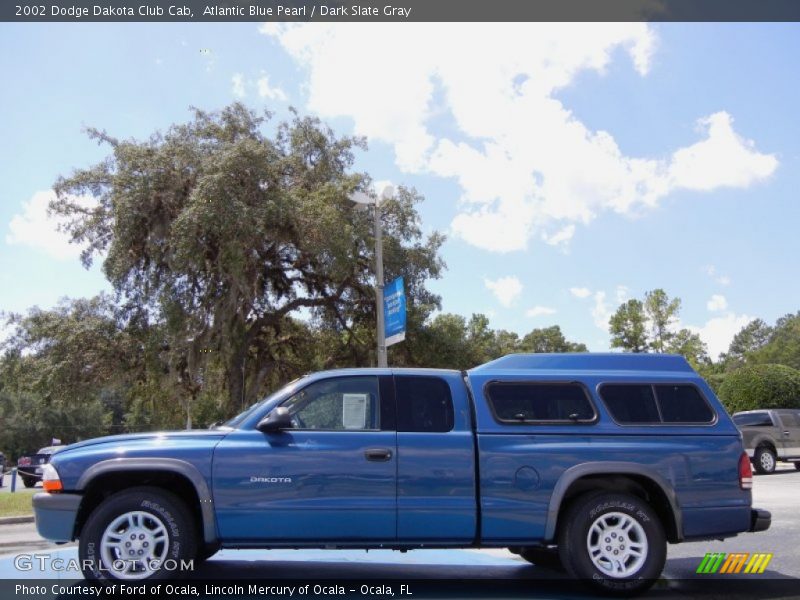 Atlantic Blue Pearl / Dark Slate Gray 2002 Dodge Dakota Club Cab
