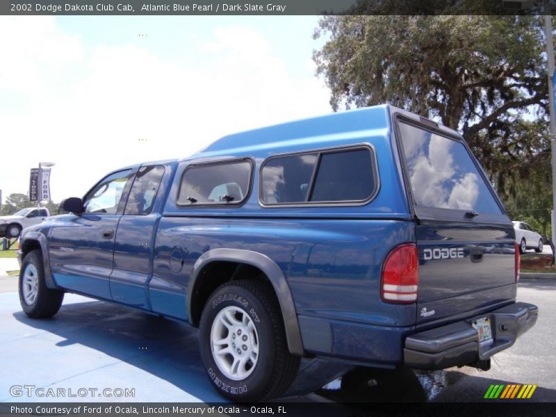 Atlantic Blue Pearl / Dark Slate Gray 2002 Dodge Dakota Club Cab