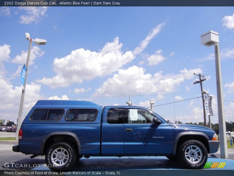 Atlantic Blue Pearl / Dark Slate Gray 2002 Dodge Dakota Club Cab
