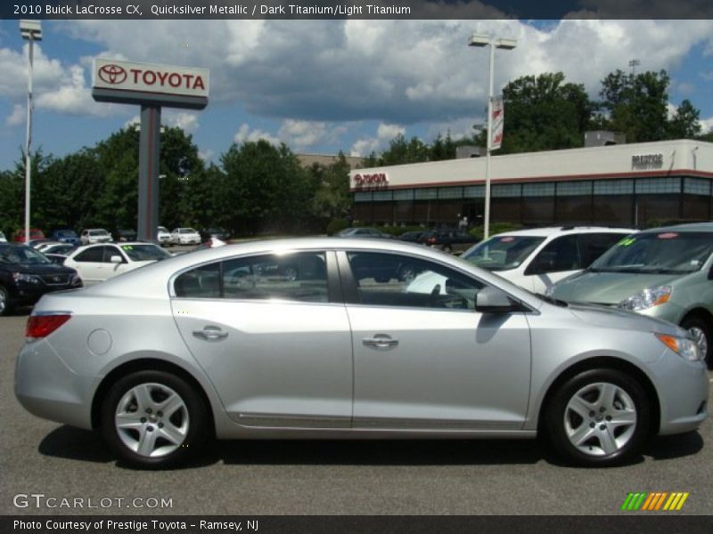 Quicksilver Metallic / Dark Titanium/Light Titanium 2010 Buick LaCrosse CX