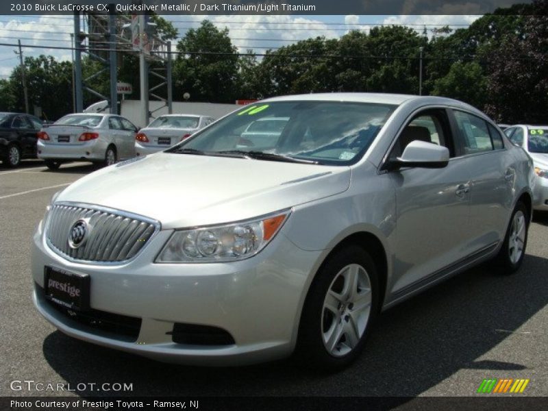 Quicksilver Metallic / Dark Titanium/Light Titanium 2010 Buick LaCrosse CX