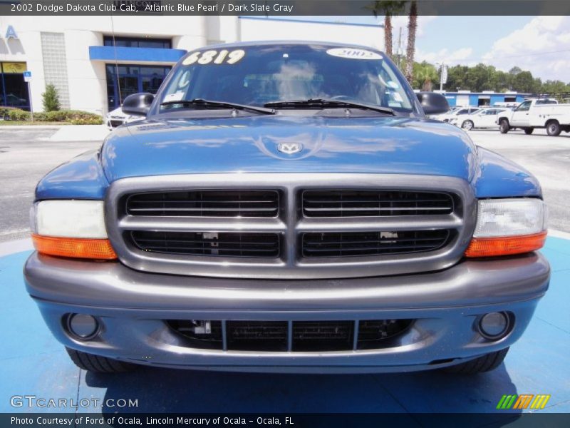 Atlantic Blue Pearl / Dark Slate Gray 2002 Dodge Dakota Club Cab