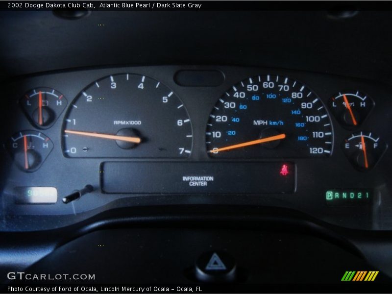  2002 Dakota Club Cab Club Cab Gauges