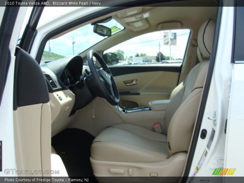 Blizzard White Pearl / Ivory 2010 Toyota Venza AWD