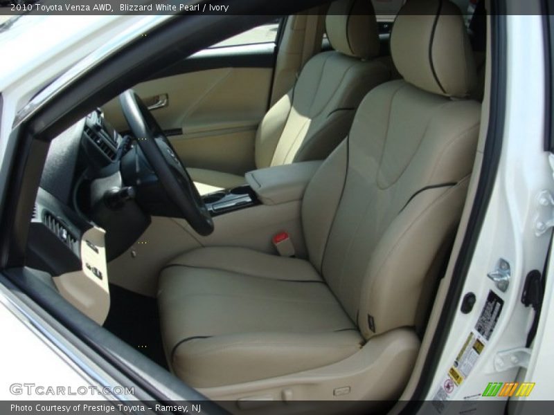 Blizzard White Pearl / Ivory 2010 Toyota Venza AWD