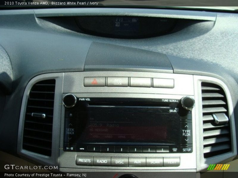 Blizzard White Pearl / Ivory 2010 Toyota Venza AWD