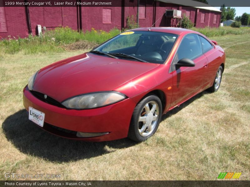 Laser Red / Medium Parchment 1999 Mercury Cougar V6