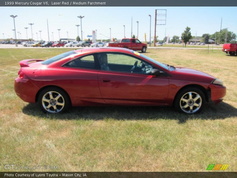 Laser Red / Medium Parchment 1999 Mercury Cougar V6