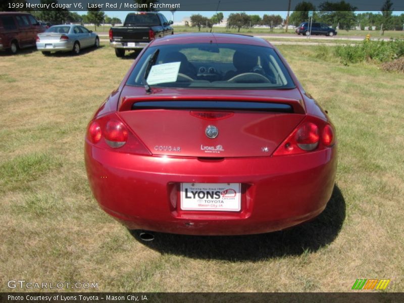 Laser Red / Medium Parchment 1999 Mercury Cougar V6