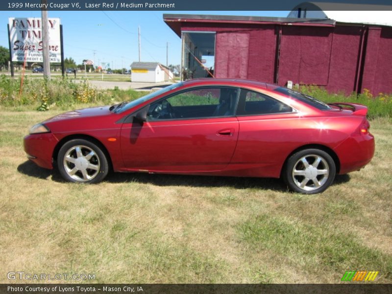 Laser Red / Medium Parchment 1999 Mercury Cougar V6