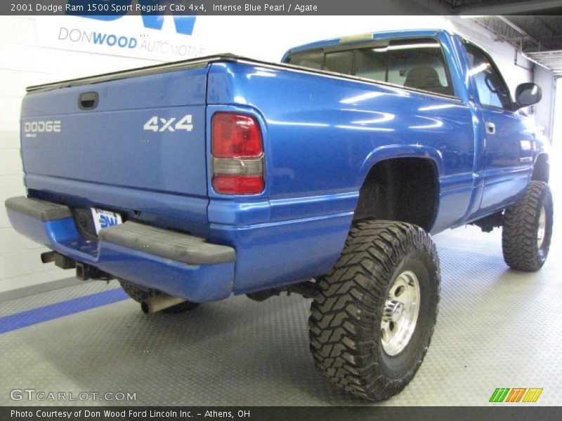 Intense Blue Pearl / Agate 2001 Dodge Ram 1500 Sport Regular Cab 4x4