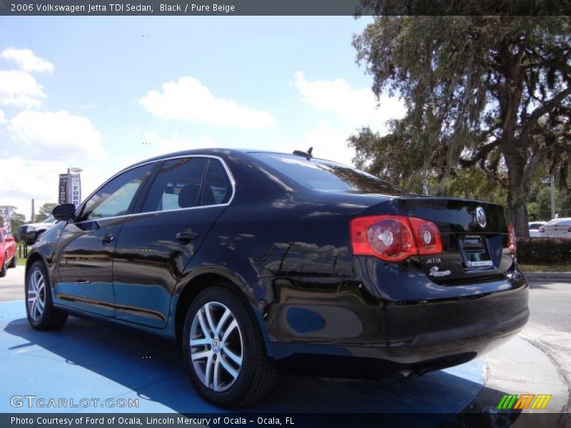 Black / Pure Beige 2006 Volkswagen Jetta TDI Sedan