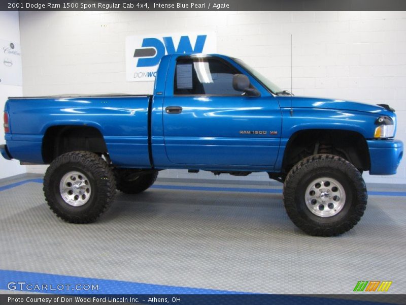 Intense Blue Pearl / Agate 2001 Dodge Ram 1500 Sport Regular Cab 4x4