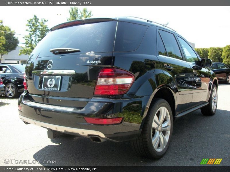 Black / Black 2009 Mercedes-Benz ML 350 4Matic
