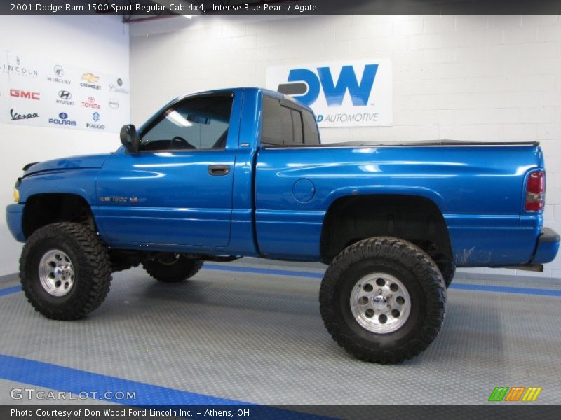 Intense Blue Pearl / Agate 2001 Dodge Ram 1500 Sport Regular Cab 4x4