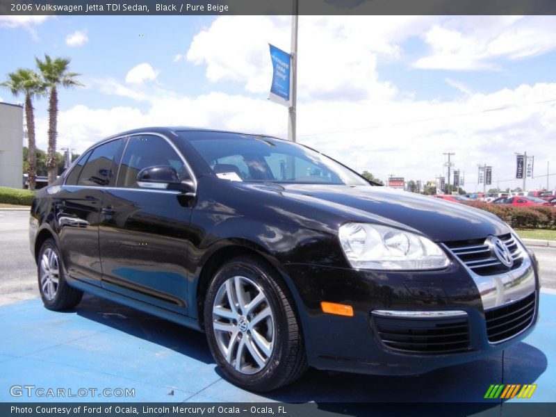 Black / Pure Beige 2006 Volkswagen Jetta TDI Sedan