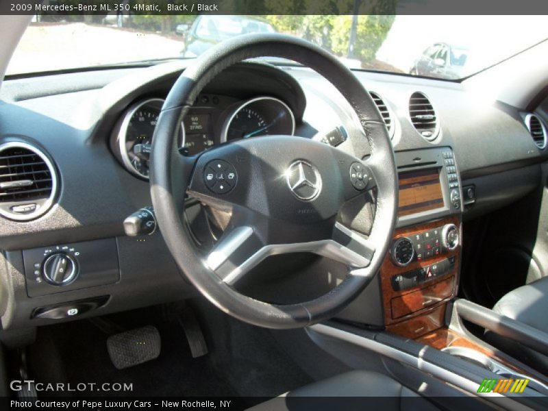 Black / Black 2009 Mercedes-Benz ML 350 4Matic