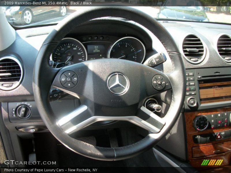 Black / Black 2009 Mercedes-Benz ML 350 4Matic