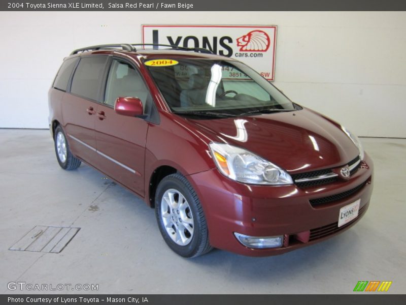 Salsa Red Pearl / Fawn Beige 2004 Toyota Sienna XLE Limited