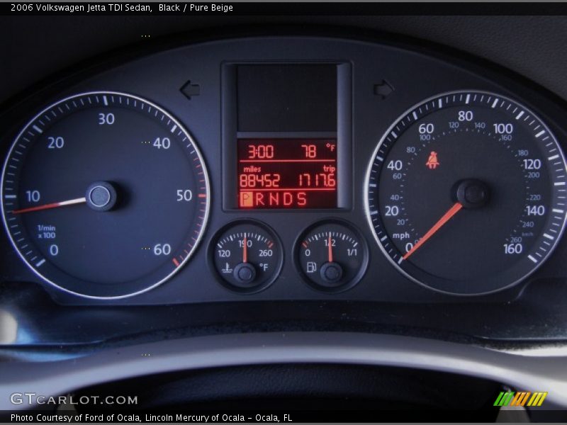 Black / Pure Beige 2006 Volkswagen Jetta TDI Sedan