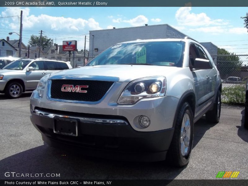 Quicksilver Metallic / Ebony 2009 GMC Acadia SLE AWD