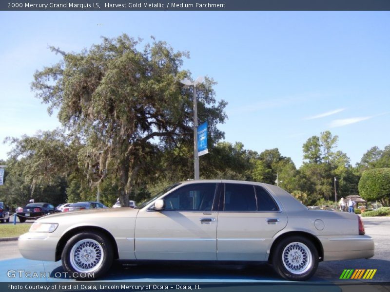Harvest Gold Metallic / Medium Parchment 2000 Mercury Grand Marquis LS