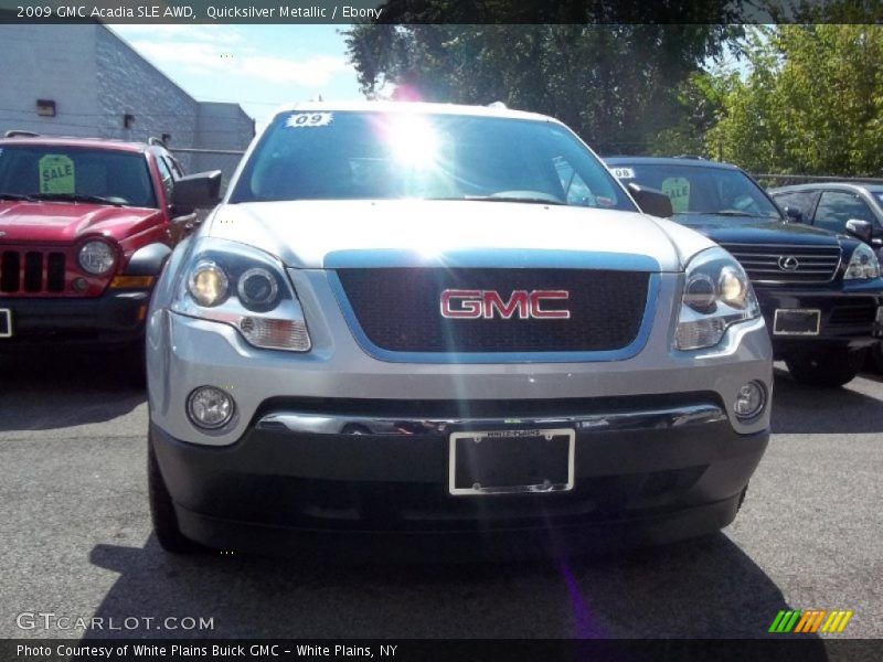 Quicksilver Metallic / Ebony 2009 GMC Acadia SLE AWD