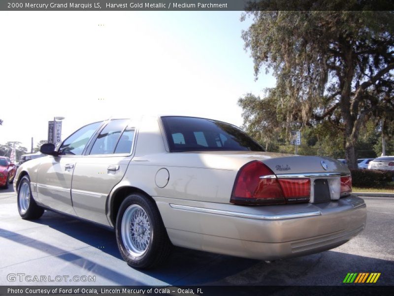 Harvest Gold Metallic / Medium Parchment 2000 Mercury Grand Marquis LS