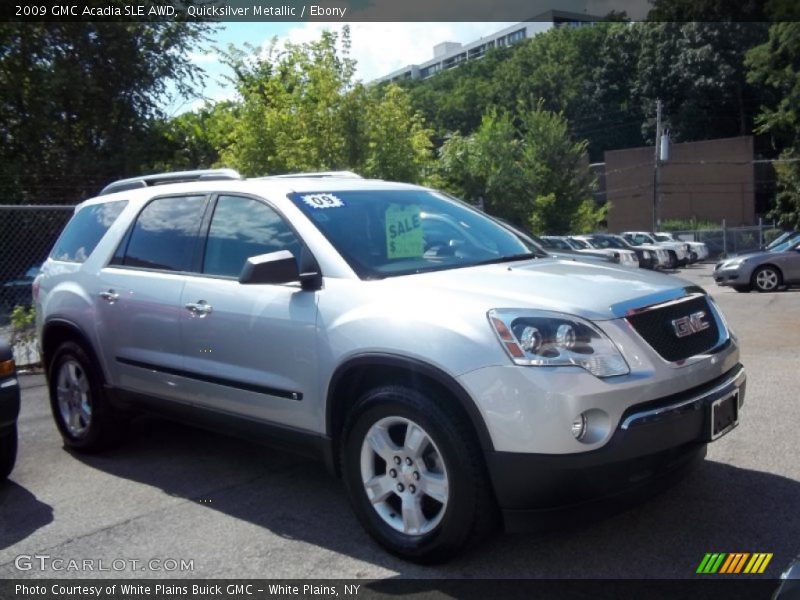 Quicksilver Metallic / Ebony 2009 GMC Acadia SLE AWD