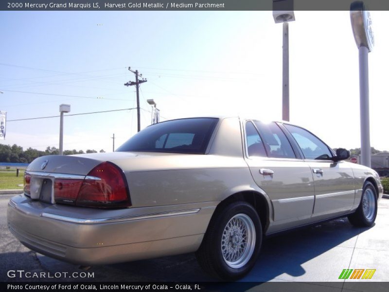 Harvest Gold Metallic / Medium Parchment 2000 Mercury Grand Marquis LS