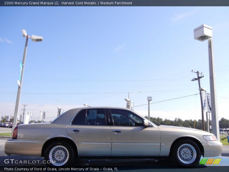 Harvest Gold Metallic / Medium Parchment 2000 Mercury Grand Marquis LS