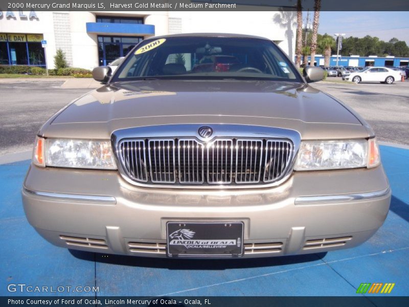 Harvest Gold Metallic / Medium Parchment 2000 Mercury Grand Marquis LS