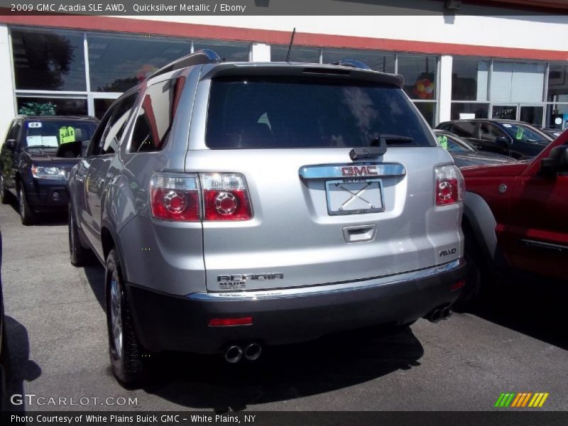 Quicksilver Metallic / Ebony 2009 GMC Acadia SLE AWD