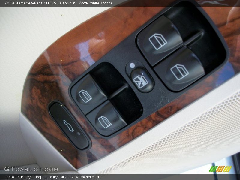 Arctic White / Stone 2009 Mercedes-Benz CLK 350 Cabriolet