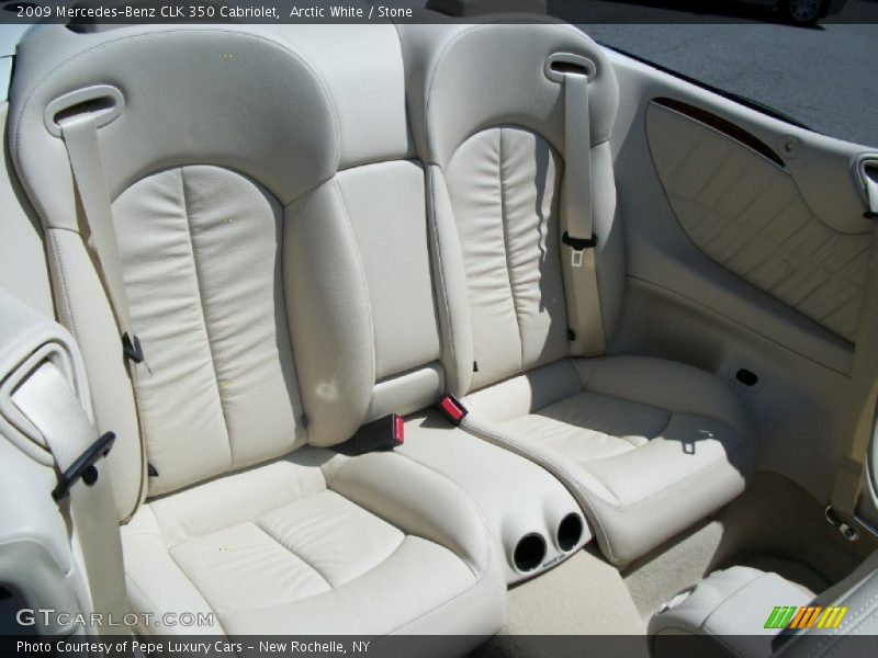 Arctic White / Stone 2009 Mercedes-Benz CLK 350 Cabriolet