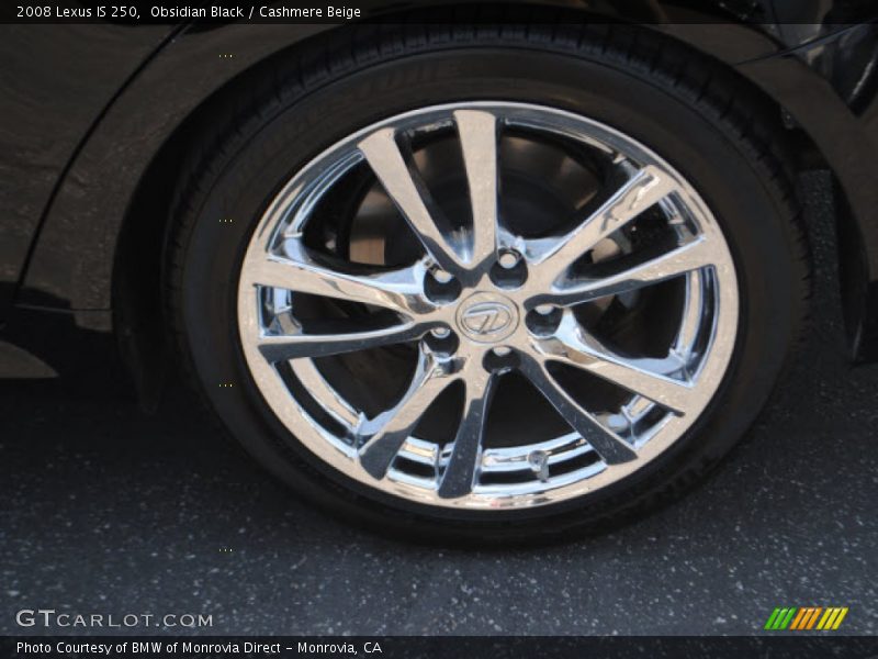 Obsidian Black / Cashmere Beige 2008 Lexus IS 250