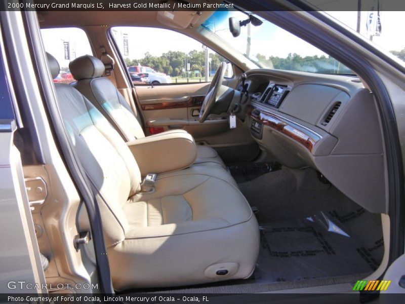 Harvest Gold Metallic / Medium Parchment 2000 Mercury Grand Marquis LS